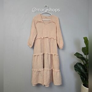 Rylee and Cru Peachy Stripe Mabel Womens Dress